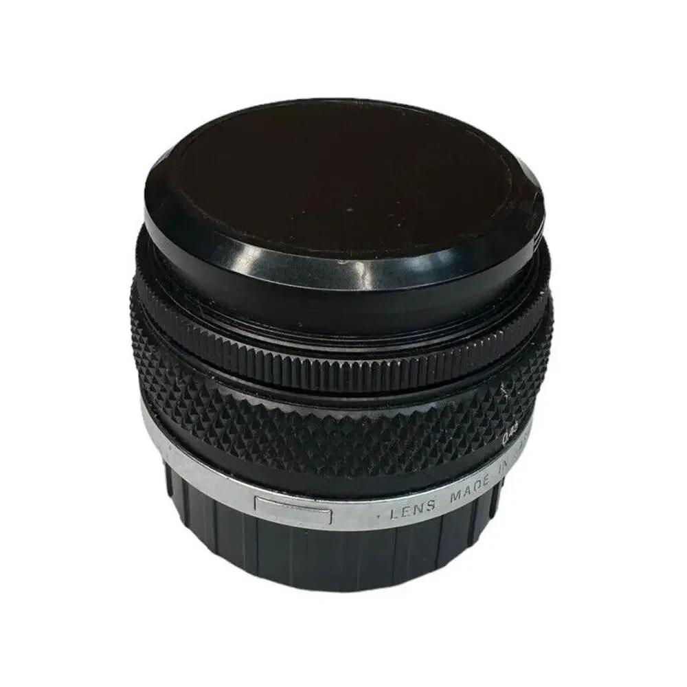 Vtg Olympus OM-System F Zuiko 765601 Lot of 2 Lenses and Storage Case Japan‎